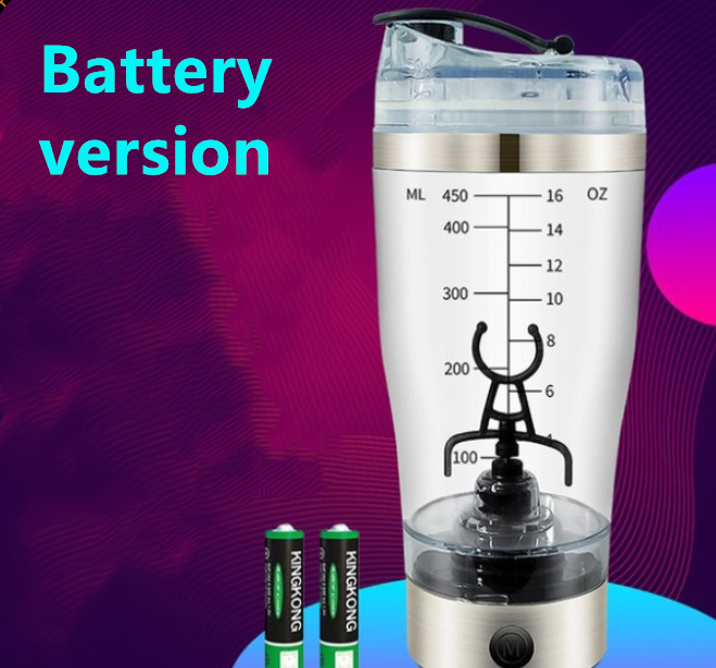 Electric Protein Shake Stirrer USB Shake Bottle Milk Coffee Blender Kettle  Sports And Fitness Charging Electric Shaker Cup - CJdropshipping